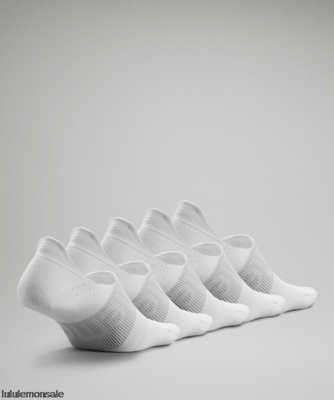 Lululemon Damen DELULU436 | Lululemon Deutschland White Power Stride No-show Socke Mit Active Grip 5er-pack Nur Online